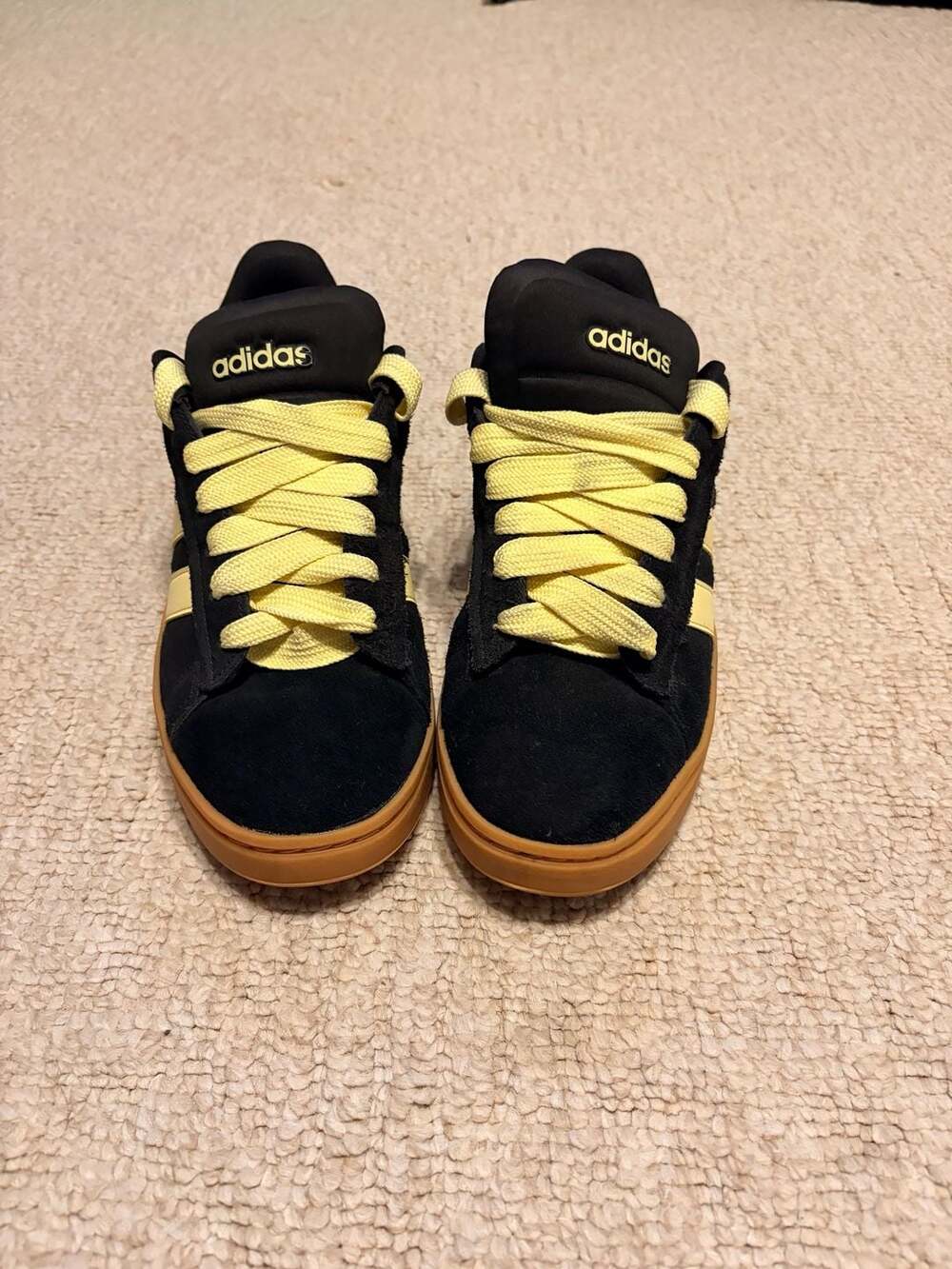 Adidas Campus 00s Black Yellow Gum Size 10